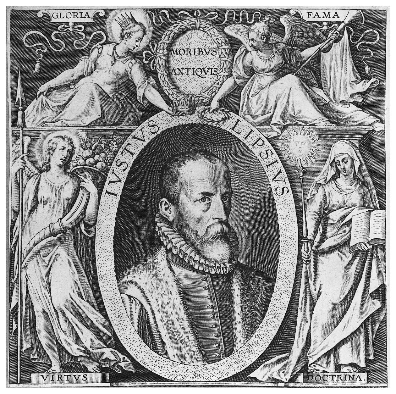 Justus Lipsius (उत्कीर्णन) द्वारा फ्लेमिश स्कूल