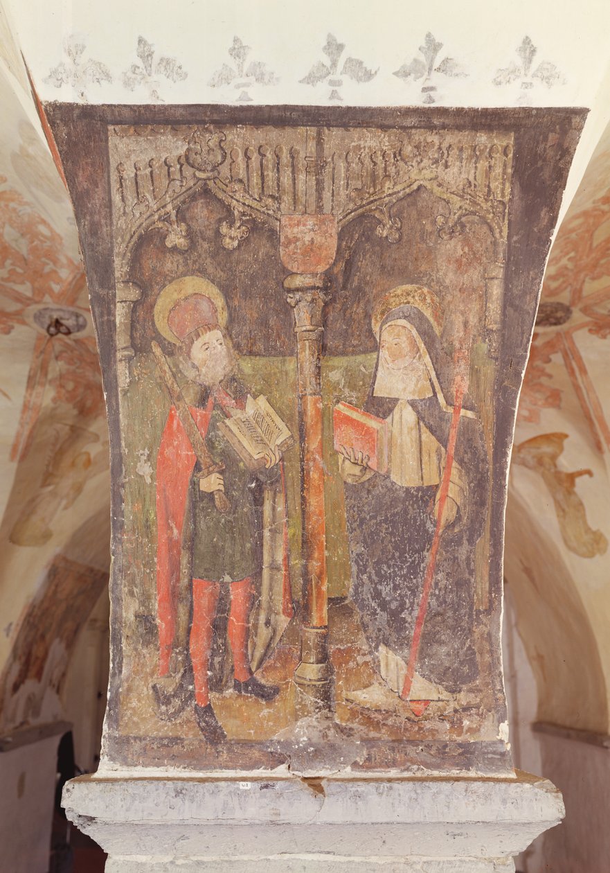 Maubeuge के सेंट बावो और सेंट Amalberga, क्रिप्ट से भित्ति, c.1480-1540 द्वारा फ्लेमिश स्कूल