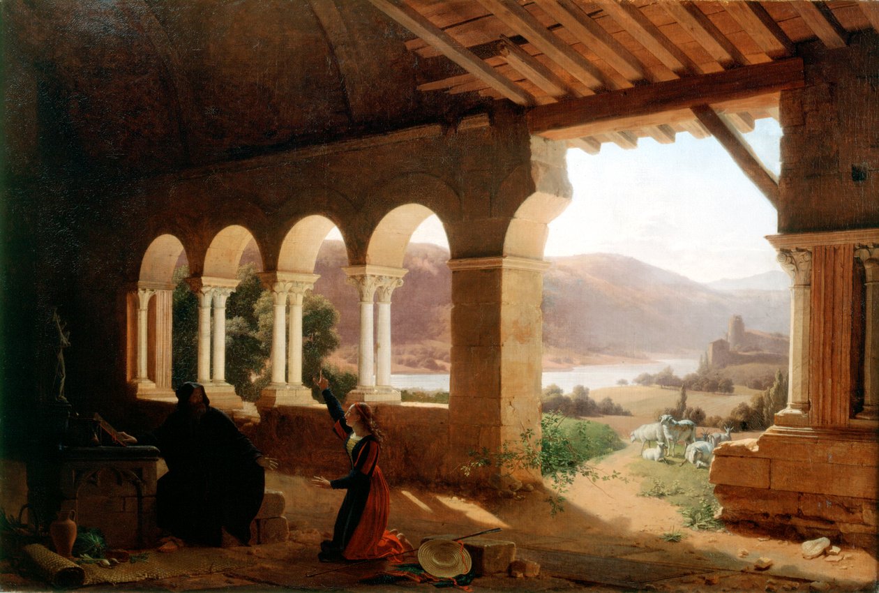 द हर्मिटेज ऑफ वैंकूलेर्स, 1819 द्वारा फ्लेरी फ्रांस्वा रिचर्ड