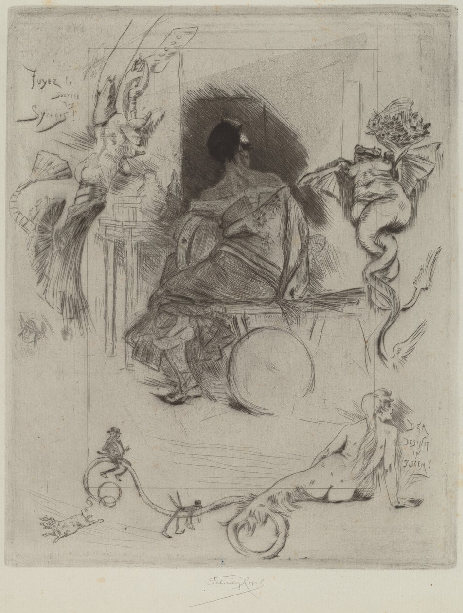 द लास्ट माजा, 1880। द्वारा फेलिसियन रोप्स