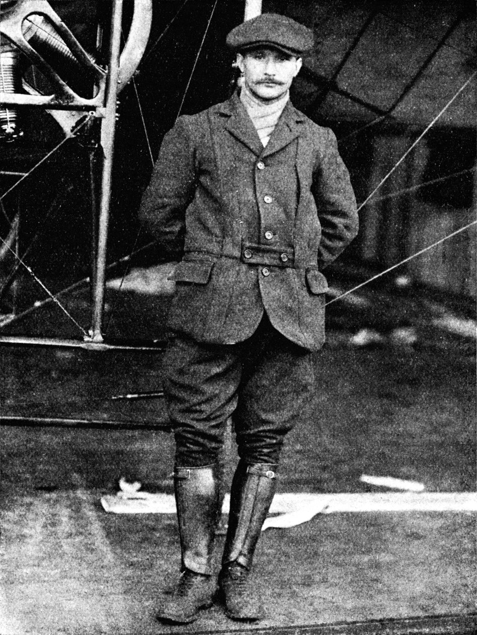 हेनरी सैलमेट, लंदन के हेंडन में, 1912 1933 में महान ब्लॉरीओट पायलट। द्वारा उड़ान की तस्वीर