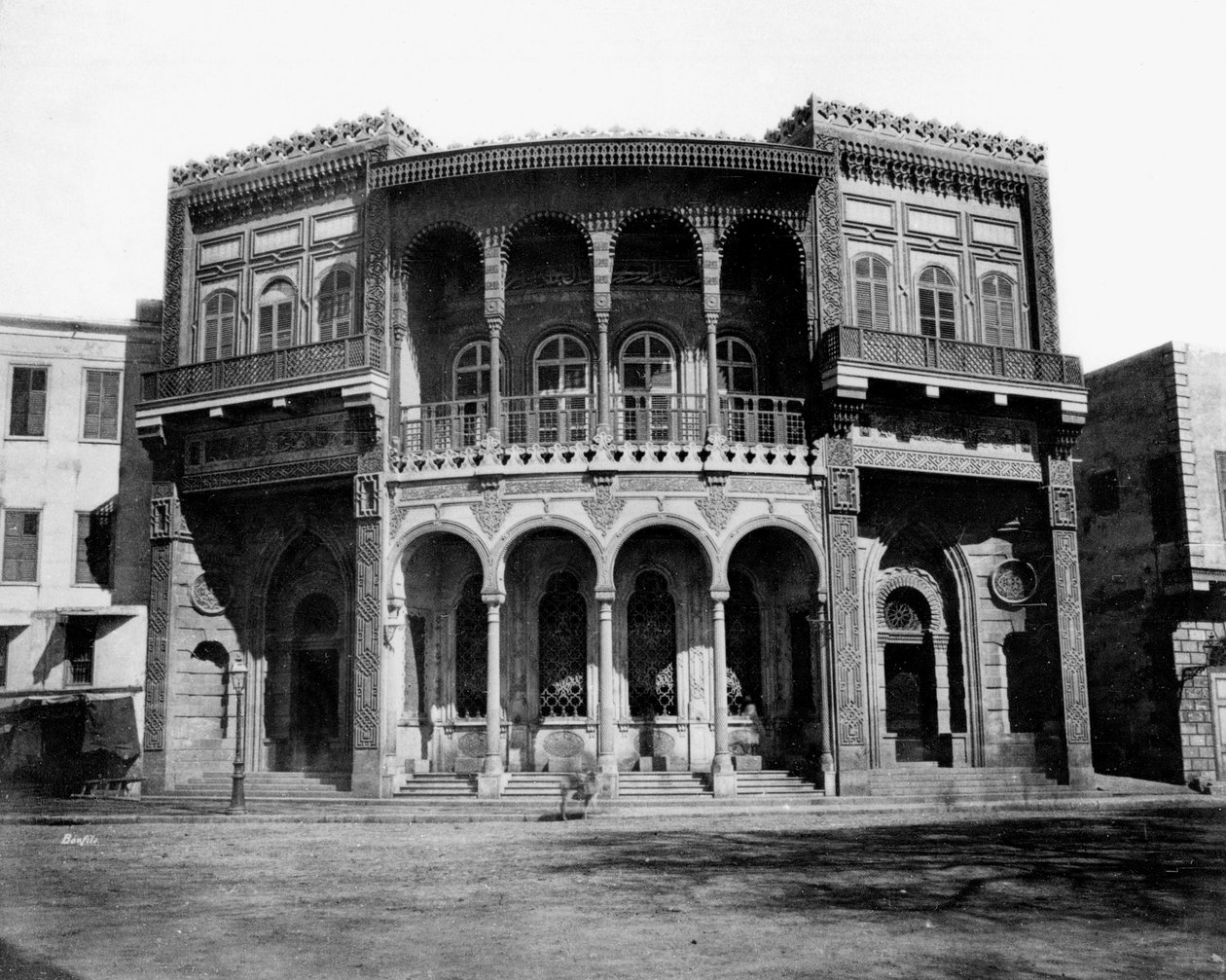 वैलिड वन, काहिरा, मिस्र का फाउंटेन, 1878 द्वारा फेलिक्स बोनफिल्स