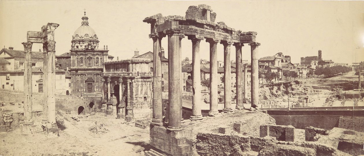 [द रोमन फोरम], सीए। 1870 के दशक। द्वारा फेलिक्स बोनफिल्स