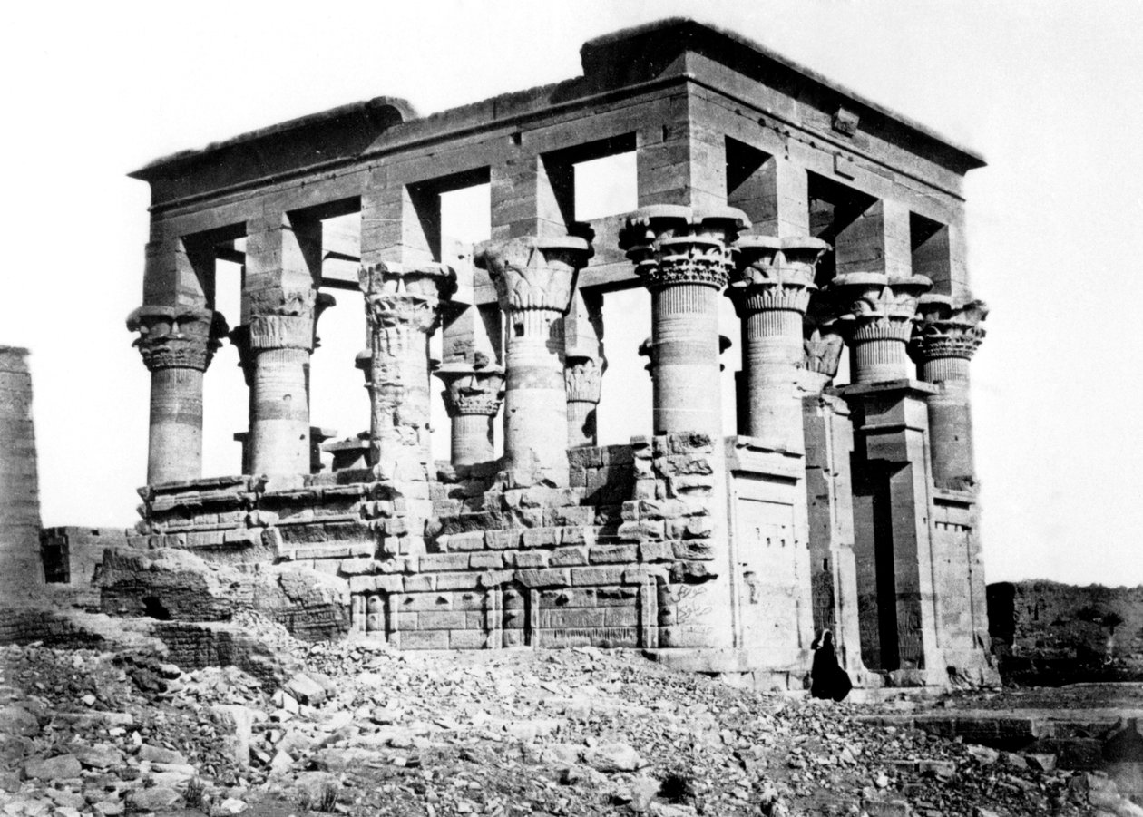 ट्रेज़ान कियोस्क फिलाई, नूबिया, मिस्र, 1878 में द्वारा फेलिक्स बोनफिल्स