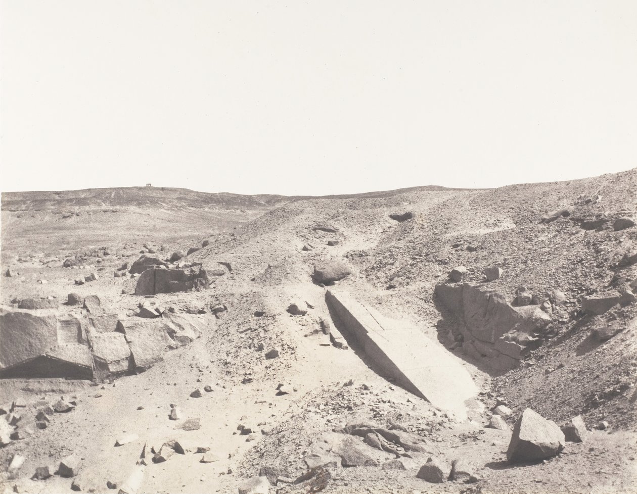 असवान स्येने, ग्रेनाइट खदान - पुरानी निकासी प्रणाली, 1851-52, 1853-54 मुद्रित। द्वारा फेलिक्स टाइनार्ड