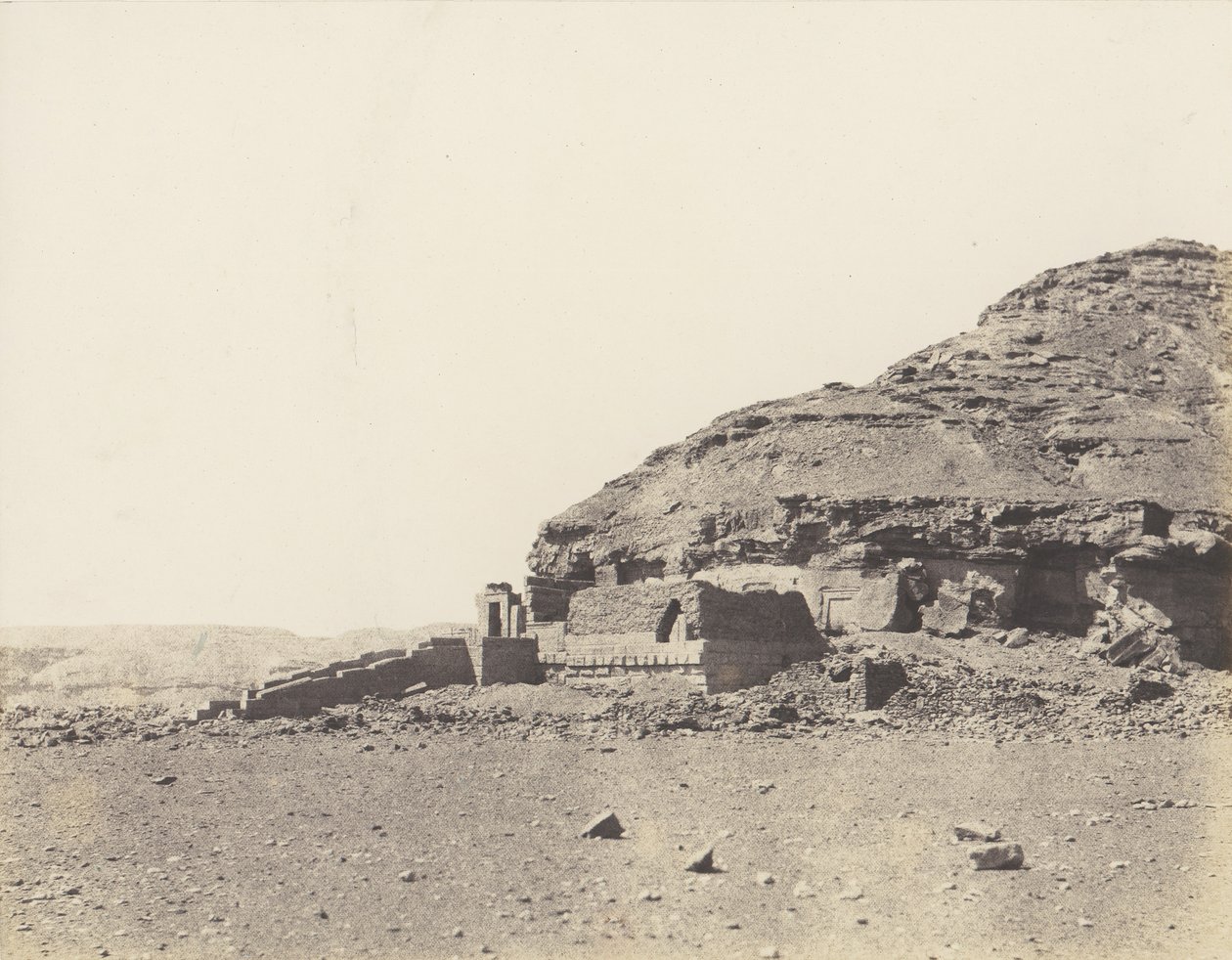 एल-कब इलेथ्या, हेमी-स्पियोस का सामान्य दृश्य, 1851-52, 1853-54 मुद्रित। द्वारा फेलिक्स टाइनार्ड