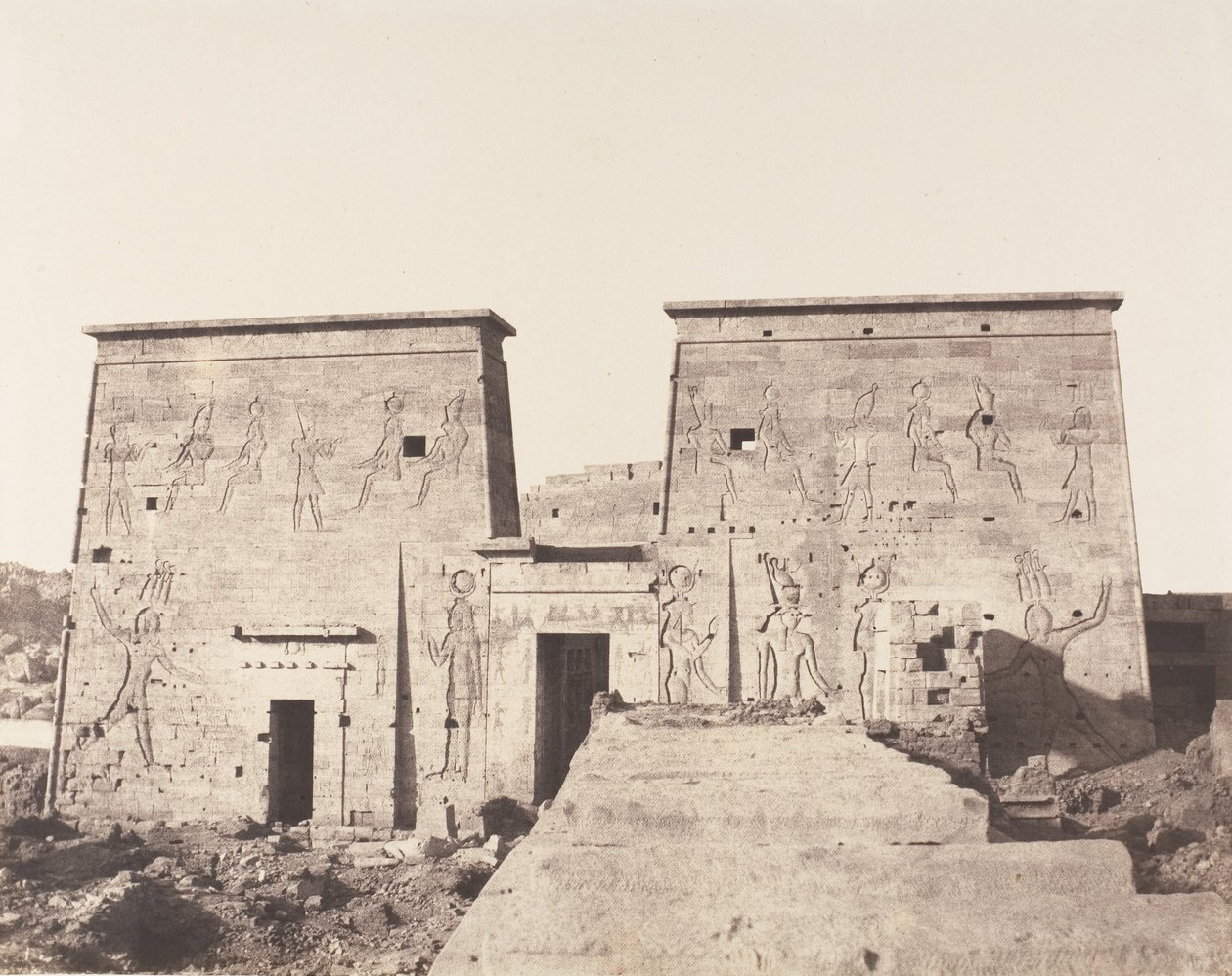 फ़िले फ़िले का द्वीप, पहला तोरण - ... के मंच से लिया गया दृश्य, 1851-52, 1853-54 छपा। द्वारा फेलिक्स टाइनार्ड