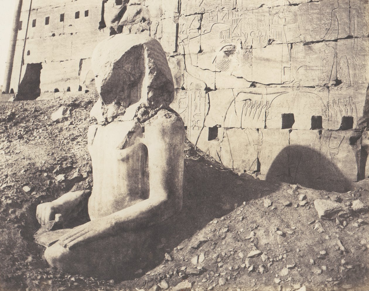 कर्नाक थेब्स, थर्ड पाइलोन - लिमस्टोन स्पैथ का कोलोसस, डी में, 1851-52, 1853-54 में छपा। द्वारा फेलिक्स टाइनार्ड