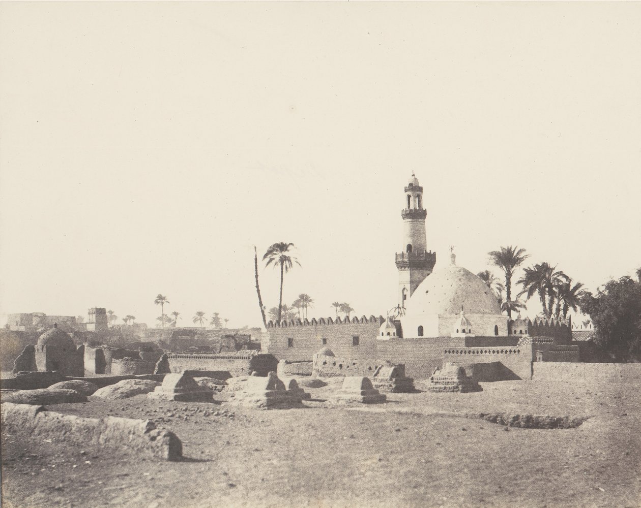 सौआदज, मुस्लिम कब्रिस्तान और मौराद-बे का मकबरा, 1851-52, 1853-54 छपा। द्वारा फेलिक्स टाइनार्ड