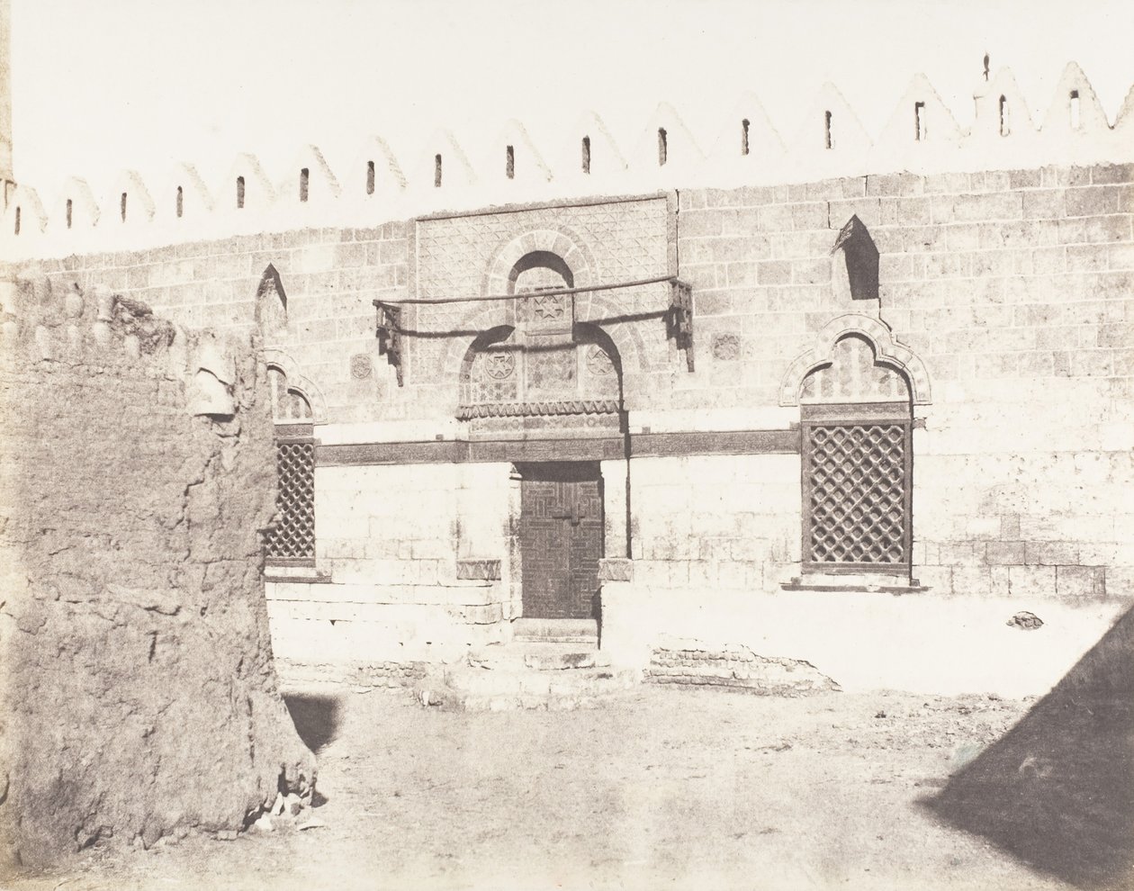 सौआदज, मौराद-बे का मकबरा - मस्जिद में प्रवेश, 1851-52, 1853-54 मुद्रित। द्वारा फेलिक्स टाइनार्ड
