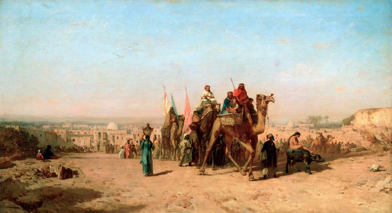 कारवां, 1860। द्वारा फेलिक्स ज़ीम