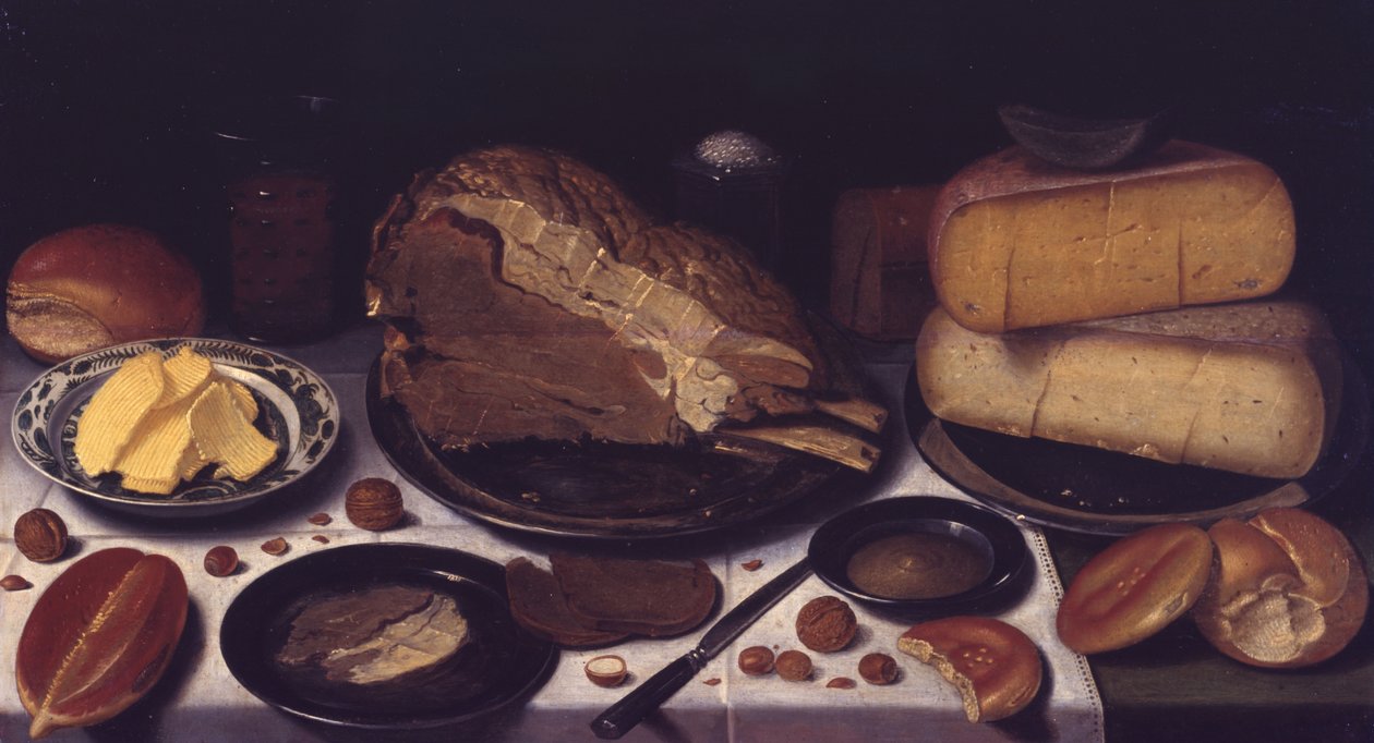 नाश्ता, 1615-1620 द्वारा फ्लोरिस गेरिट्ज़ वैन शूटेन
