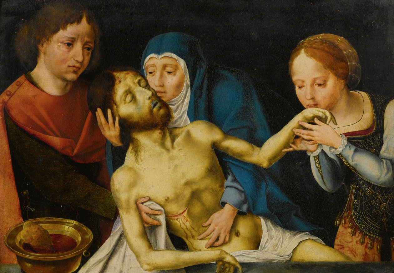 मसीह का विलाप द्वारा Joos van Cleve के अनुयायी