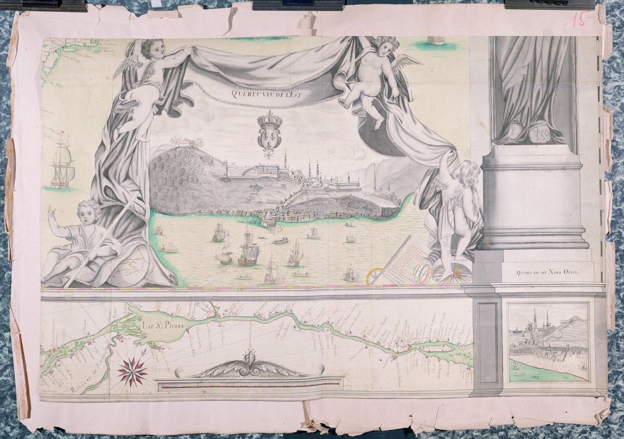 क्यूबेक पूर्व से देखा गया, 1699 द्वारा Fonville