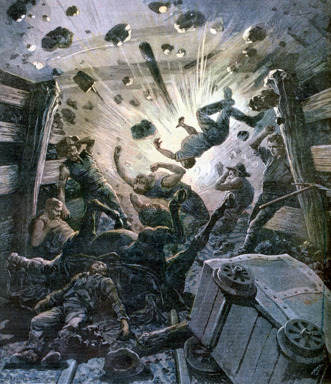 फ्रांस में एक आग का गोला, 1892 द्वारा Fortuné Méaulle