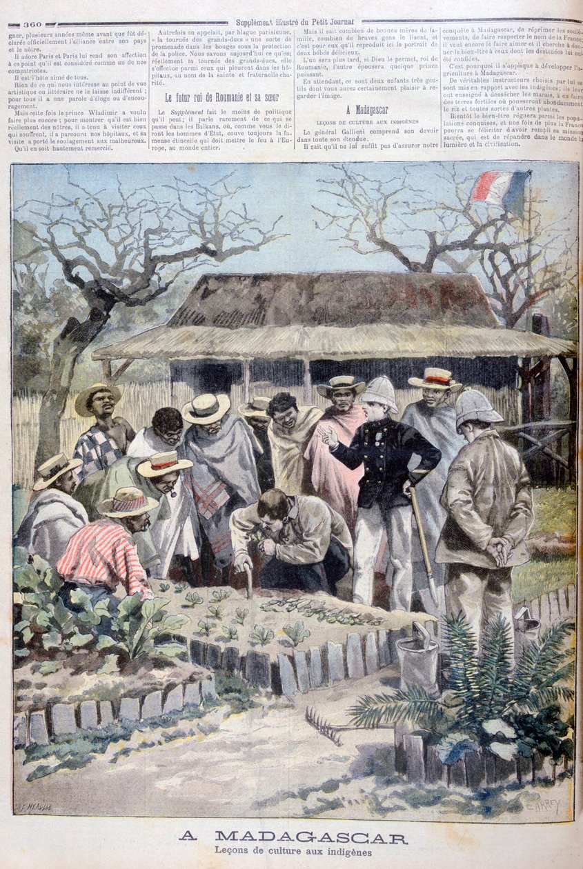 1897 के मेडागास्कर के स्वदेशी लोगों के लिए कृषि पाठ द्वारा Fortuné Méaulle