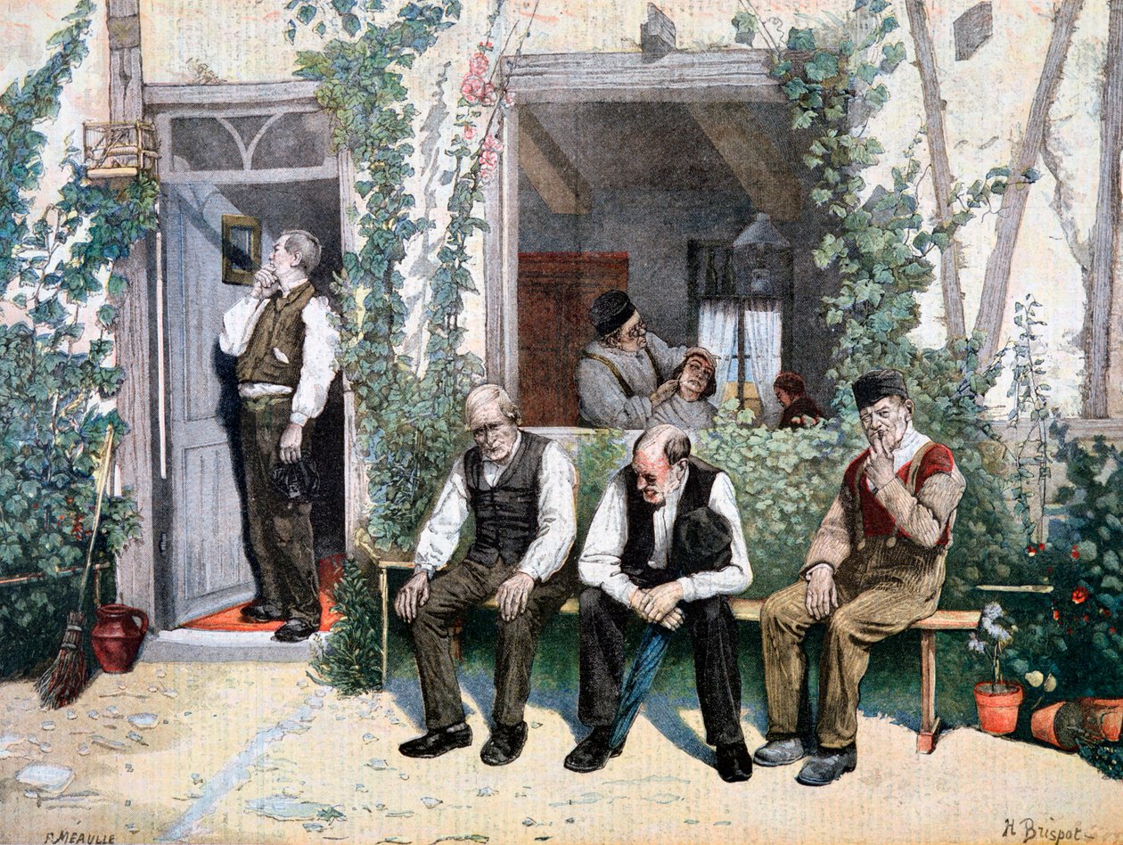 नाइयों पर, 1895 द्वारा Fortuné Méaulle