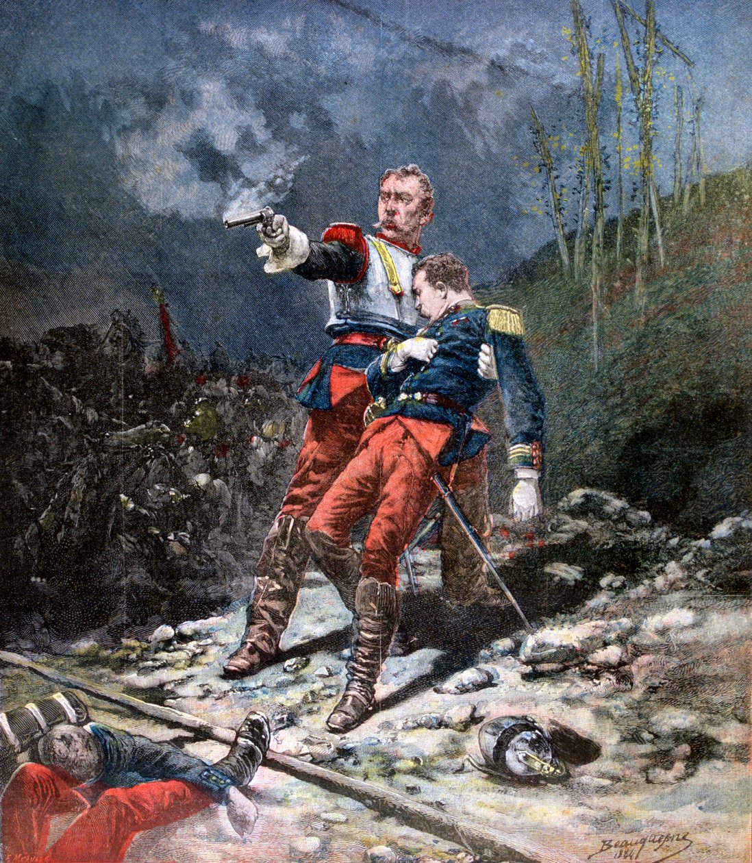 फेस द एनमी, 1884, 1890 द्वारा Fortuné Méaulle