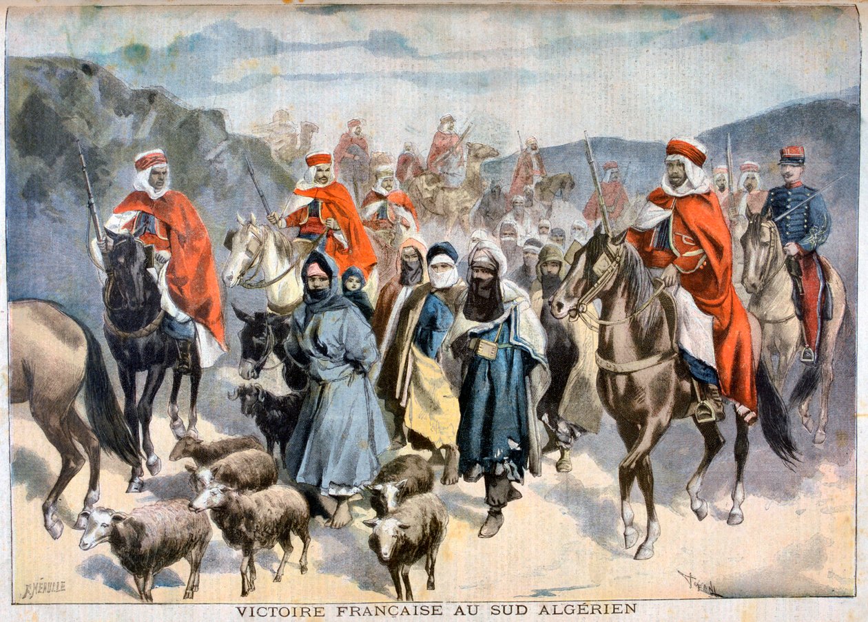 दक्षिणी अल्जीरिया में फ्रांसीसी जीत, 1897 द्वारा Fortuné Méaulle