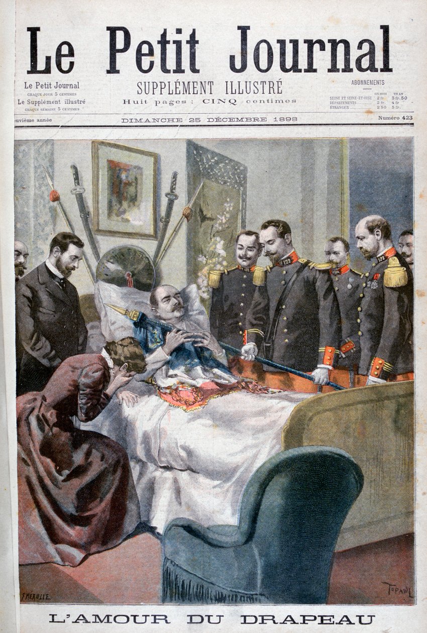 ध्वज का प्यार, 1898। द्वारा Fortuné Méaulle