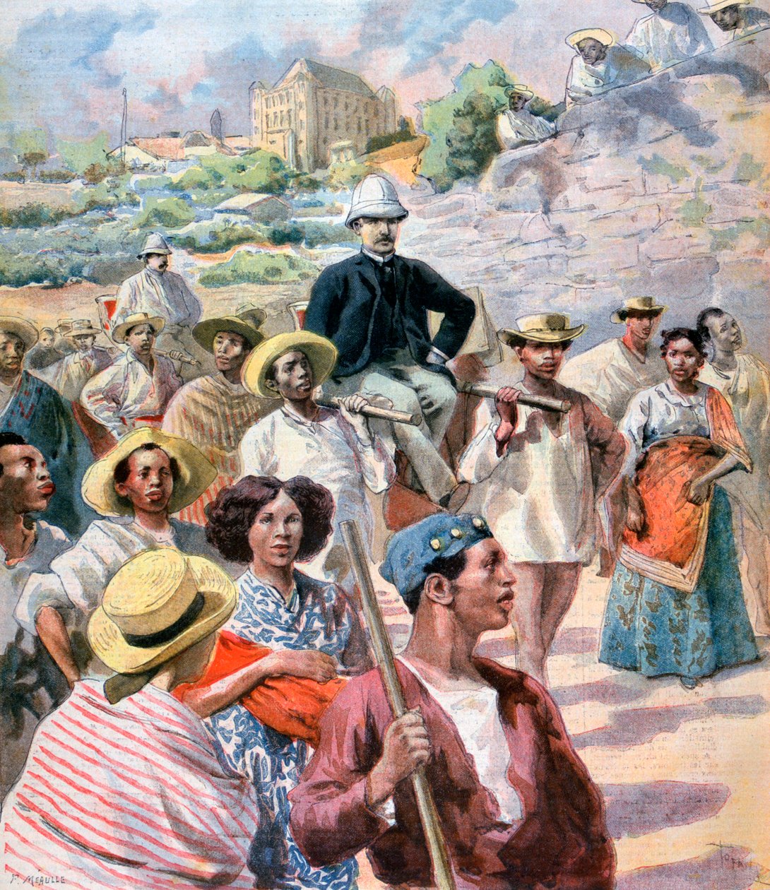 1894 के मेडागास्कर में M le Myre de Vilers द्वारा Fortuné Méaulle