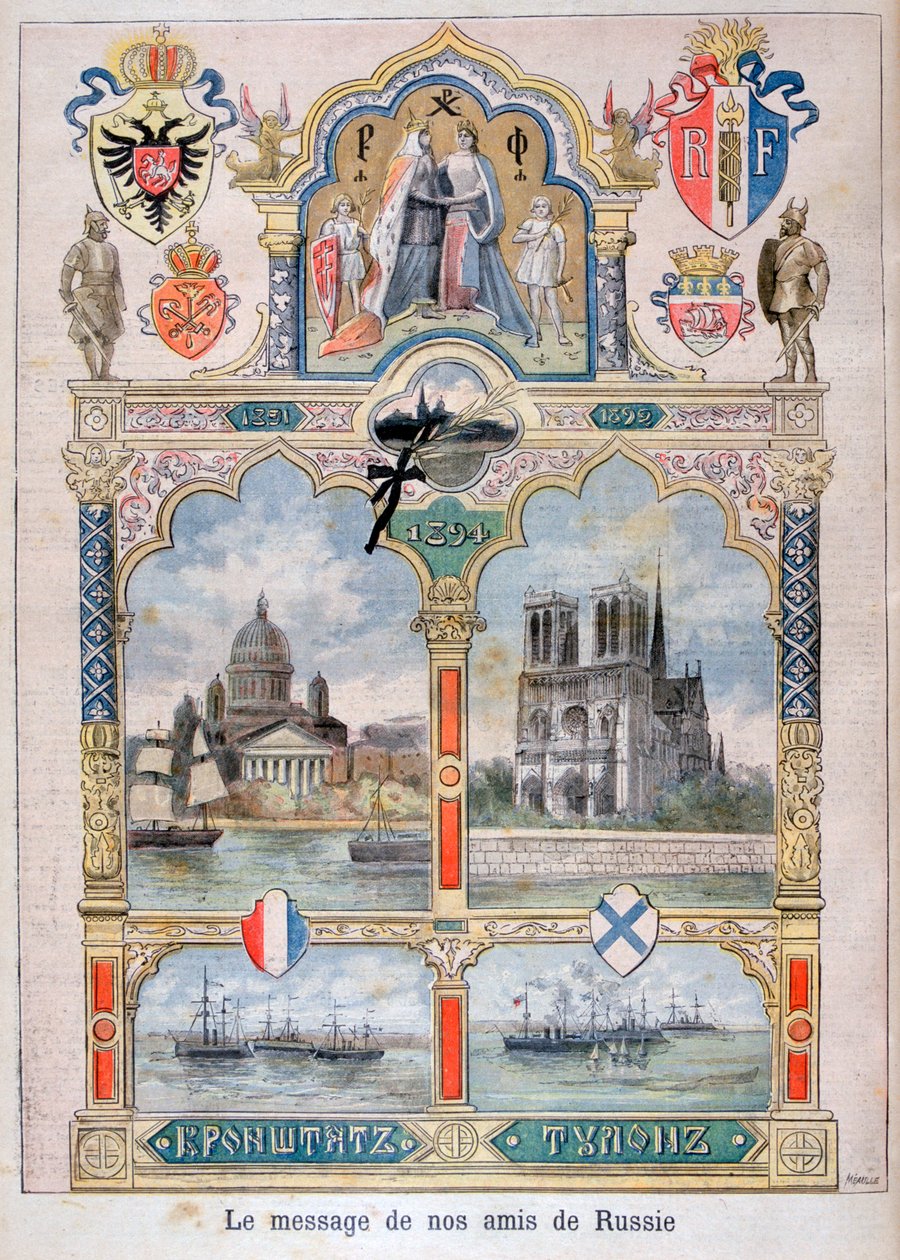 हमारे रूसी दोस्तों, 1896 से संदेश द्वारा Fortuné Méaulle