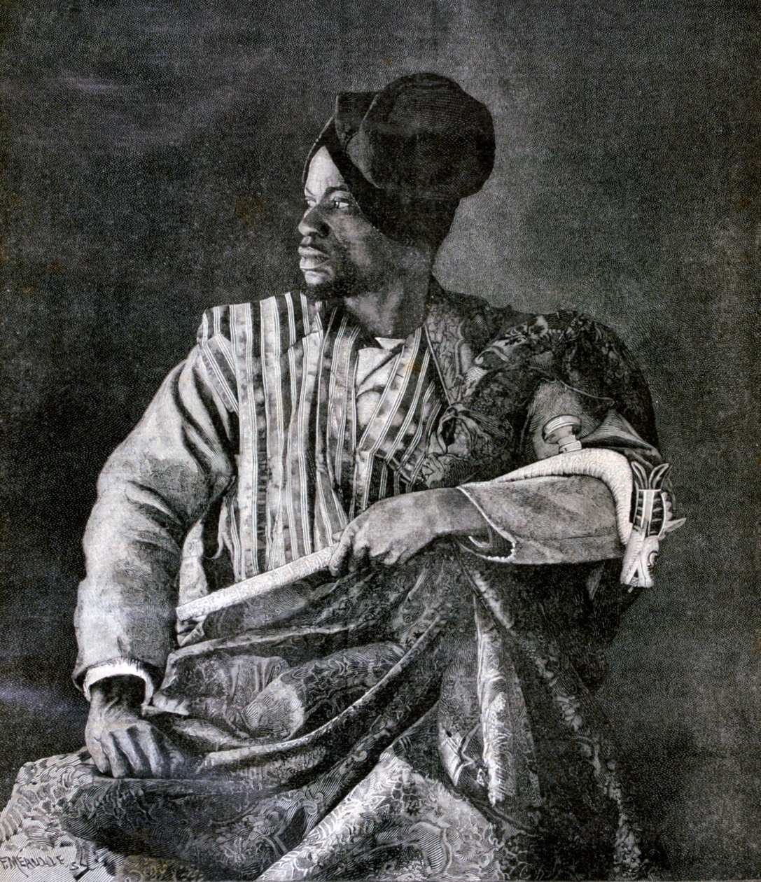 1893 में पेरिस में राजा बेहाज़िन के लिए मुख्य दाहोय दूत द्वारा Fortuné Méaulle