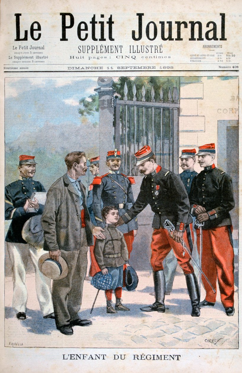 रेजिमेंट का बच्चा, 1898 द्वारा Fortuné Méaulle