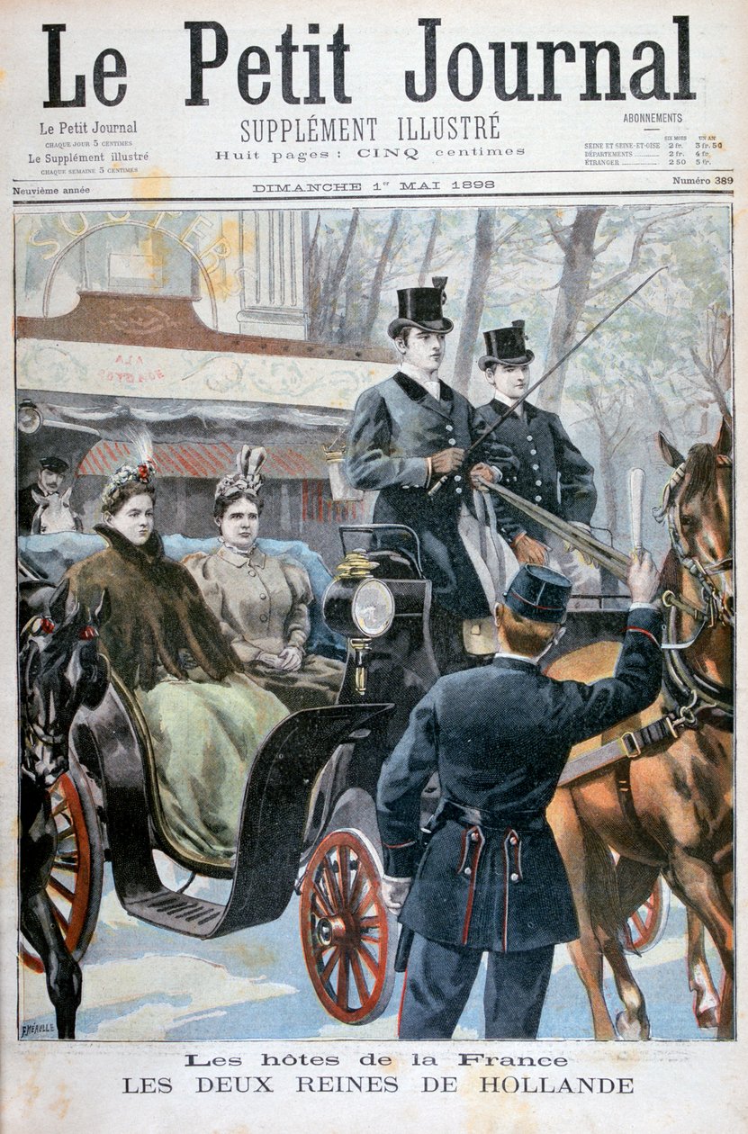 हॉलैंड की दो रानियाँ, पेरिस, फ्रांस, 1898 द्वारा Fortuné Méaulle