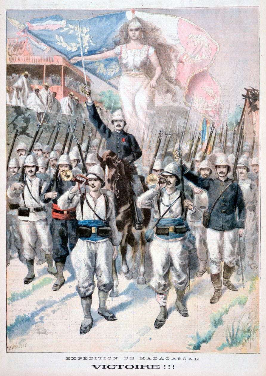 विजय !!, मेडागास्कर में फ्रांसीसी हस्तक्षेप, 1895 द्वारा Fortuné Méaulle