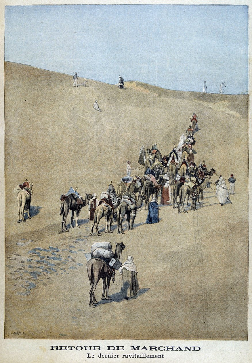 मिशन मारचंद की वापसी: अंतिम आपूर्ति - 16/04/1899 के "ले पेटाइट जर्नल"" में द्वारा फॉर्च्यून लुई मेउल