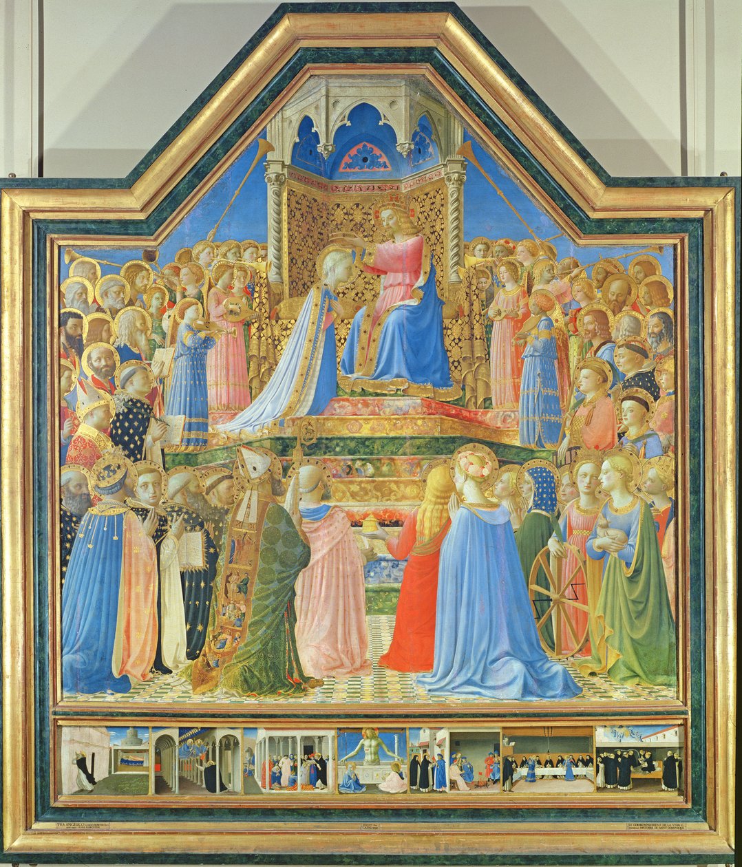 वर्जिन का राज्याभिषेक, c.1430-32 (पैनल पर तापमान) (विस्तार के लिए 93858 देखें) द्वारा फ्रा एंजेलिको