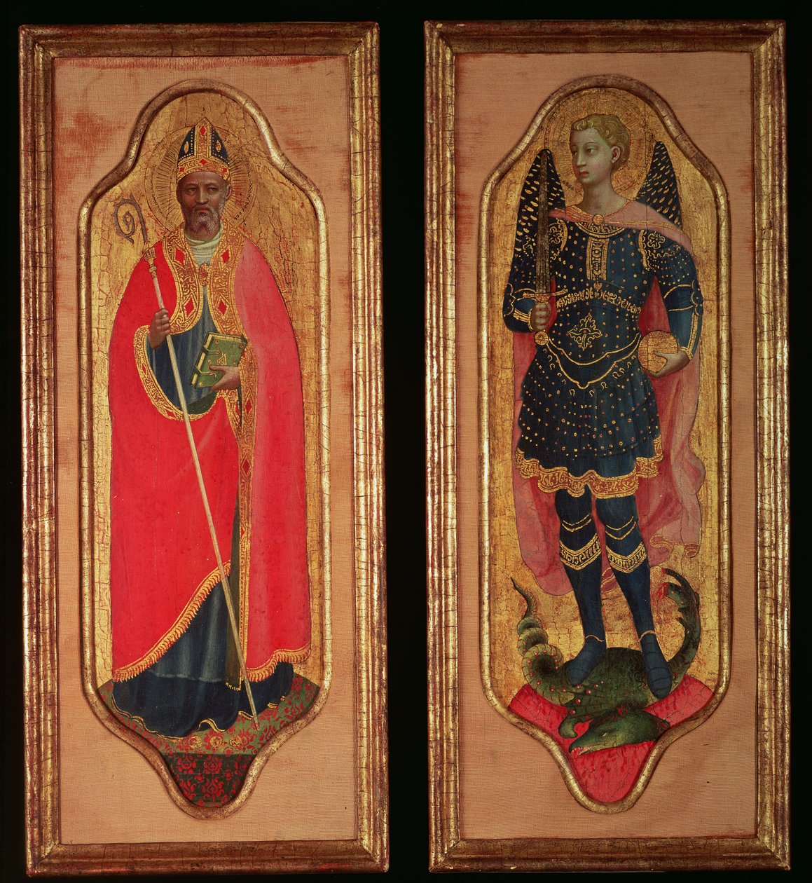 बारी और सेंट माइकल के सेंट निकोलस, c.1423 (लकड़ी पर तापमान) द्वारा फ्रा एंजेलिको