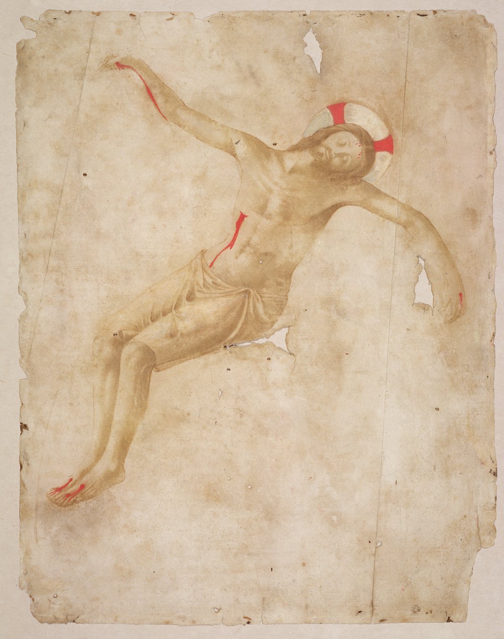 द डेड क्राइस्ट, c.1432 (कागज पर वॉश के साथ पेन und स्याही) द्वारा फ्रा एंजेलिको