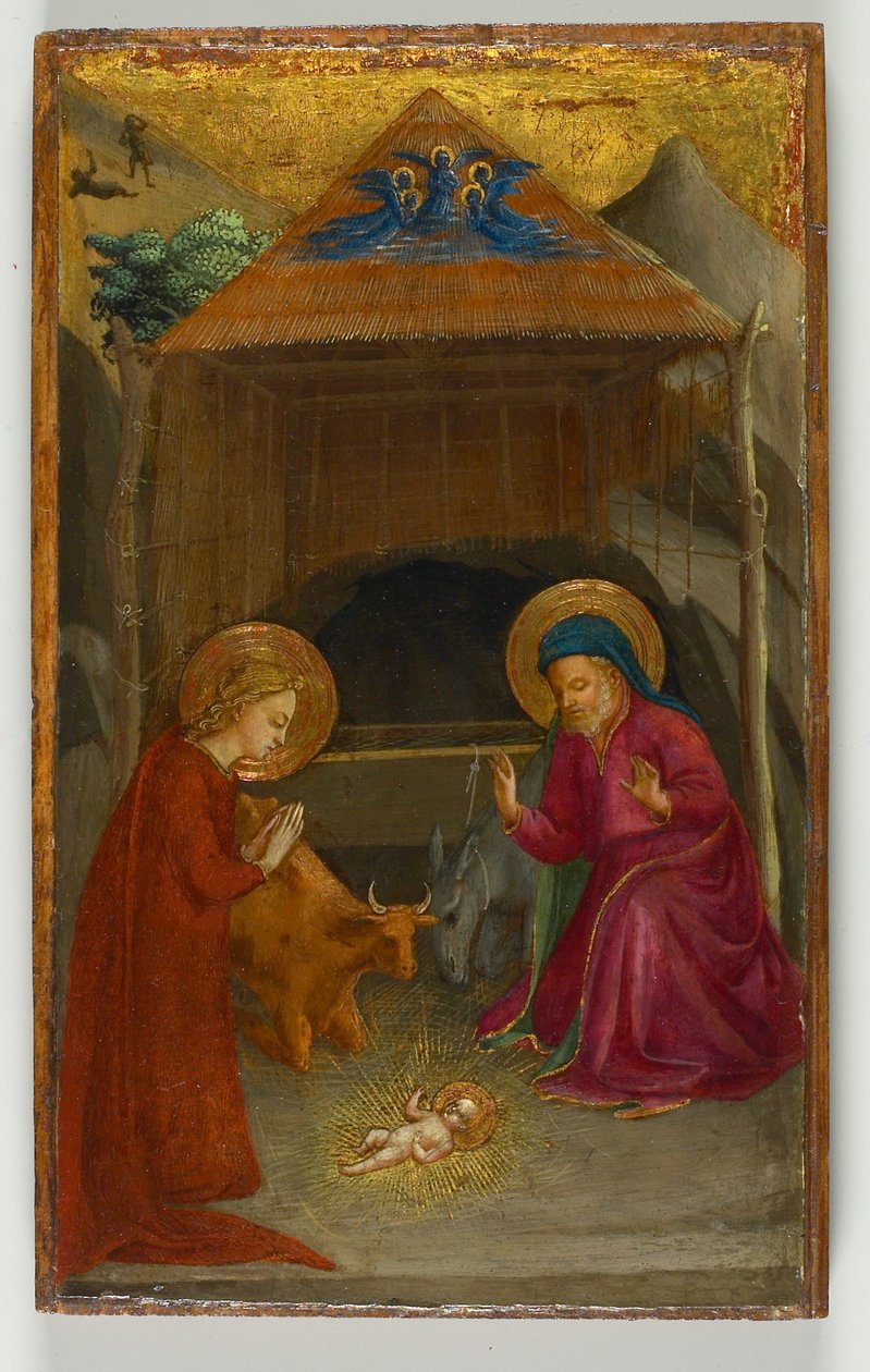 द नैटिविटी, c.1425-30 (पॉपलर पैनल पर तापमान) द्वारा फ्रा एंजेलिको