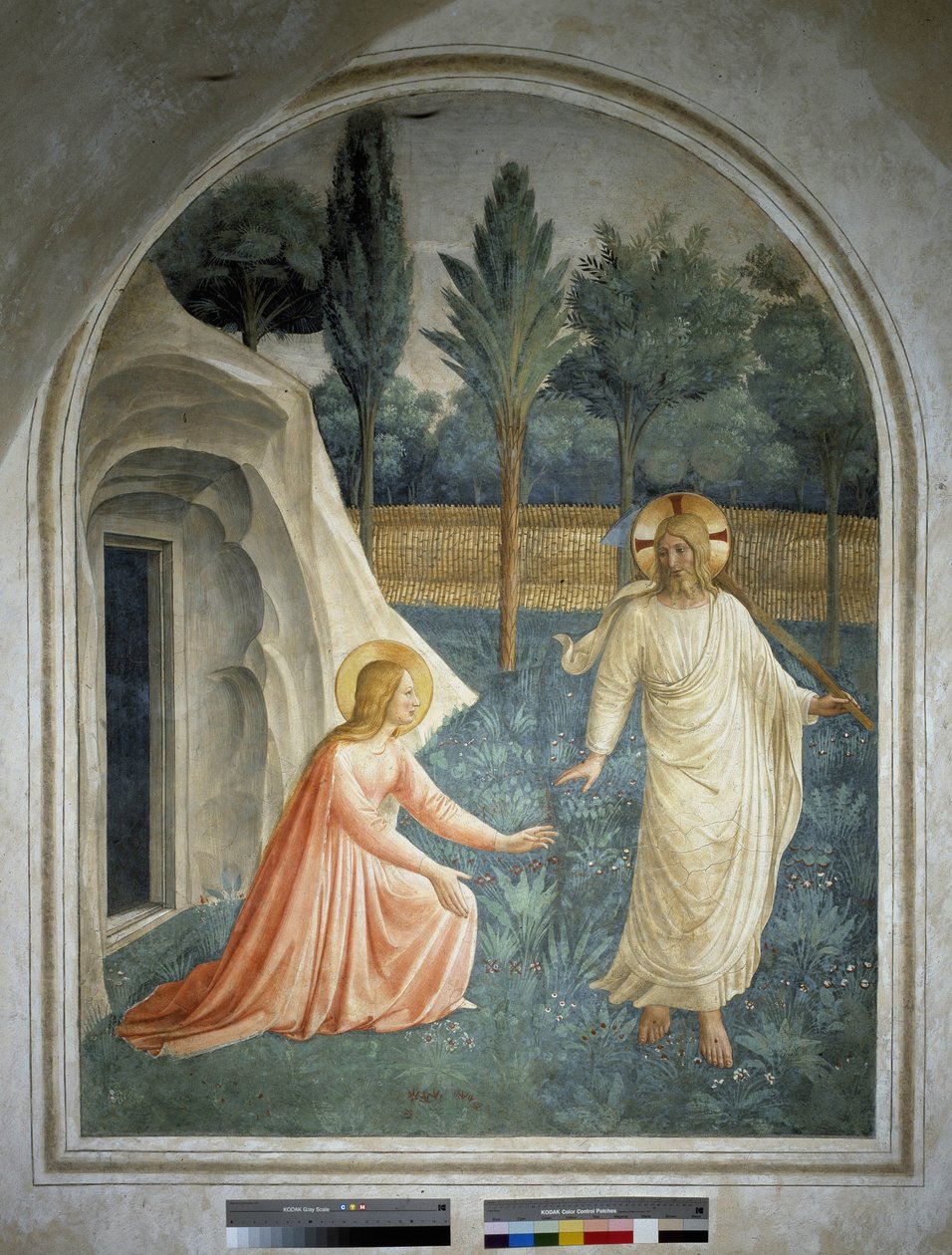 Noli me tangere। रिसेन जीसस क्राइस्ट को सेंट मैरी मैग्डलीन द्वारा छुआ जाने से मना किया जाता है। गुइडो डी पिएत्रो द्वारा फ्रेस्को द्वारा फ्रा एंजेलिको