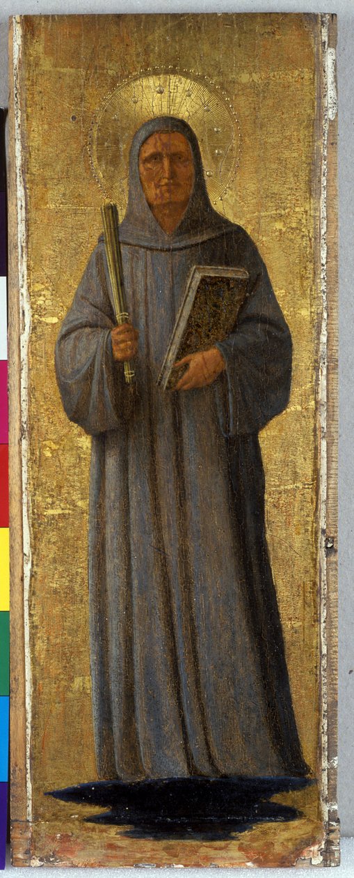 Clairvaux के सेंट बर्नार्ड, c.1435-40 (चिनार की लकड़ी पर तड़का) द्वारा फ्रा एंजेलिको