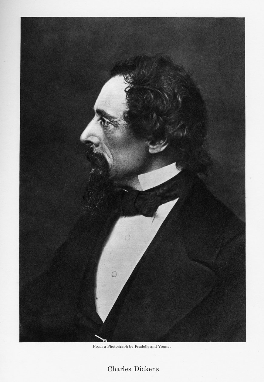 चार्ल्स डिकेंस, अंग्रेजी उपन्यासकार, c1860s। द्वारा फ्रैडेले एंड यंग