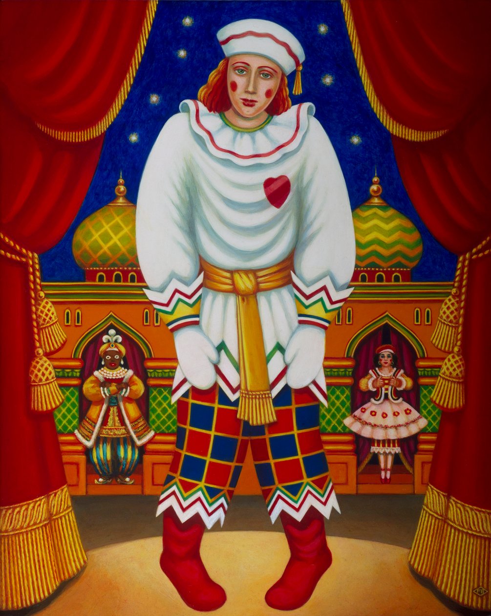 पेत्रुस्का, 2011 (पैनल पर तेल और तड़का) द्वारा फ्रांसिस ब्रूमफील्ड