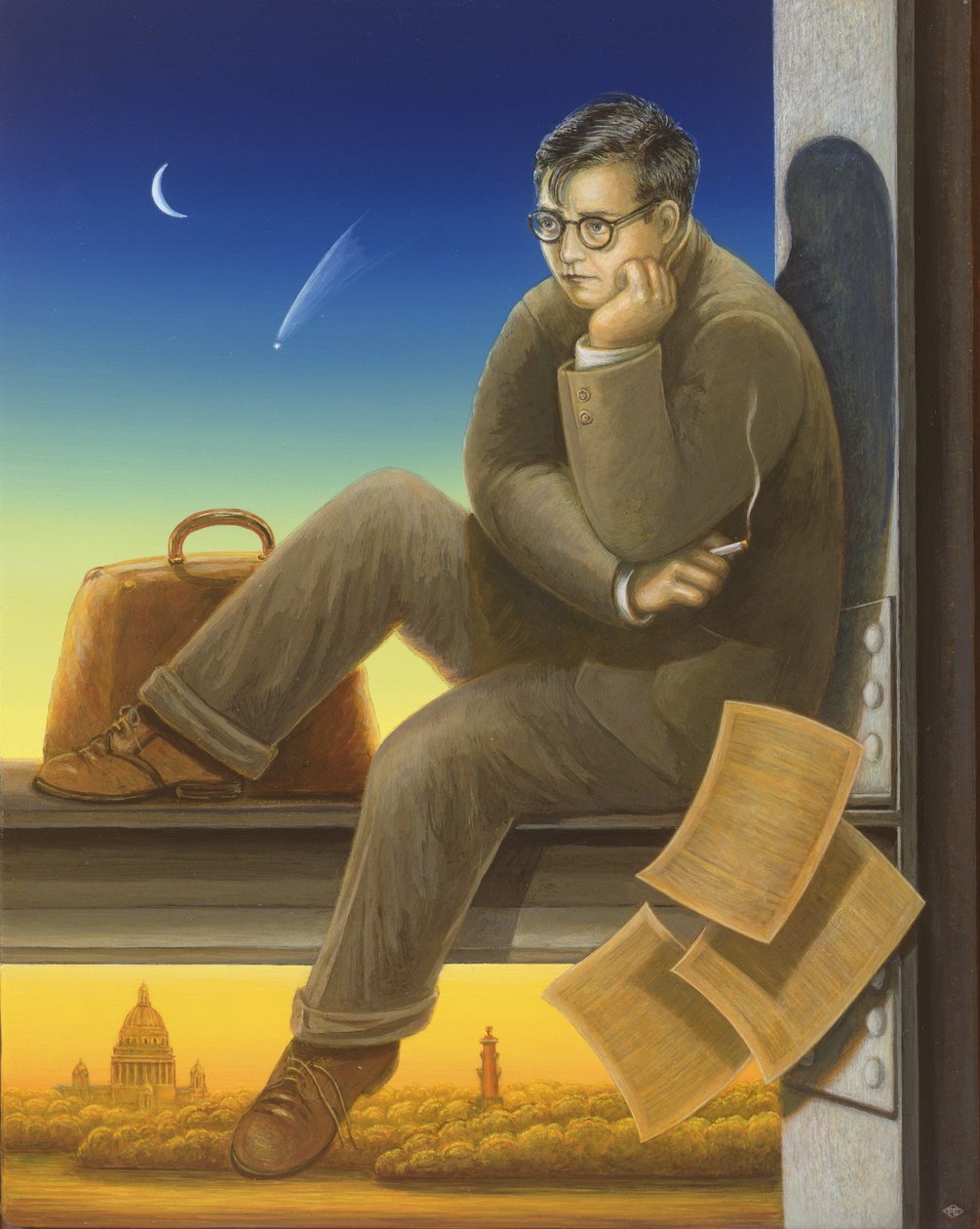 शोस्ताकोविच (1906-75) 2003 (पैनल पर तेल और तड़का) द्वारा फ्रांसिस ब्रूमफील्ड