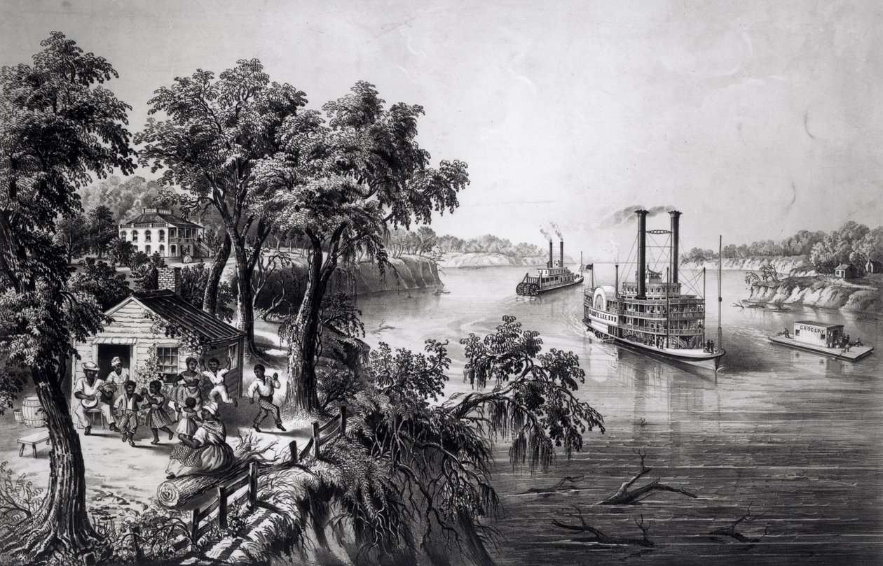 मिसिसिपी, पब में कम पानी। करियर और इवेस द्वारा, 1867 द्वारा फ्रांसिस फ्लोरा बॉन्ड पामर
