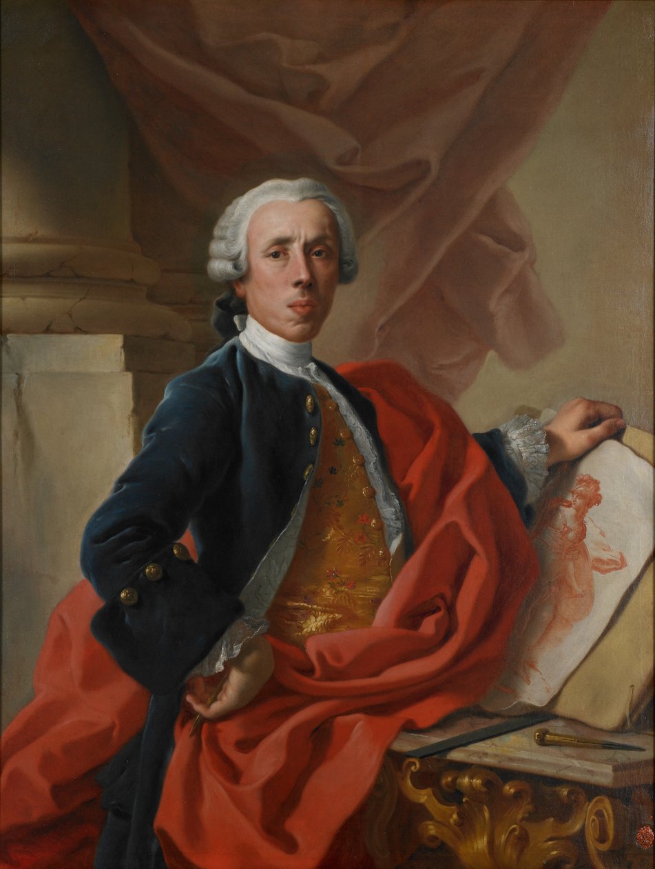 सेल्फ पोर्ट्रेट, c.1740 द्वारा फ्रांसेस्को डी मुरा