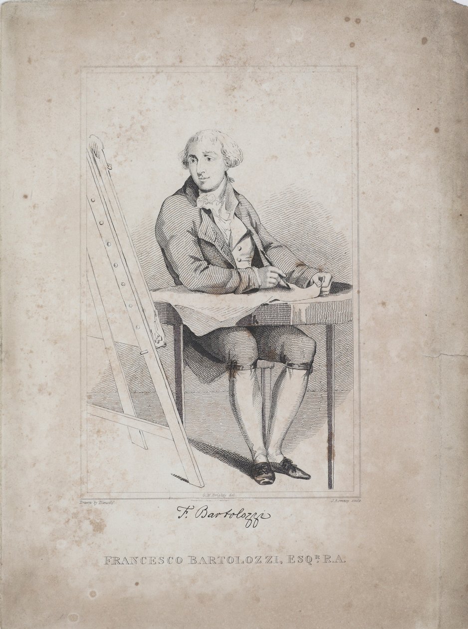 फ्रांसेस्को बार्टोलोजी, जॉर्ज एम। ब्राइटी (b.1788) और जॉन रोमनी (1786-1863), c.1810 द्वारा उत्कीर्ण द्वारा फ्रांसेस्को बार्टोलोजी