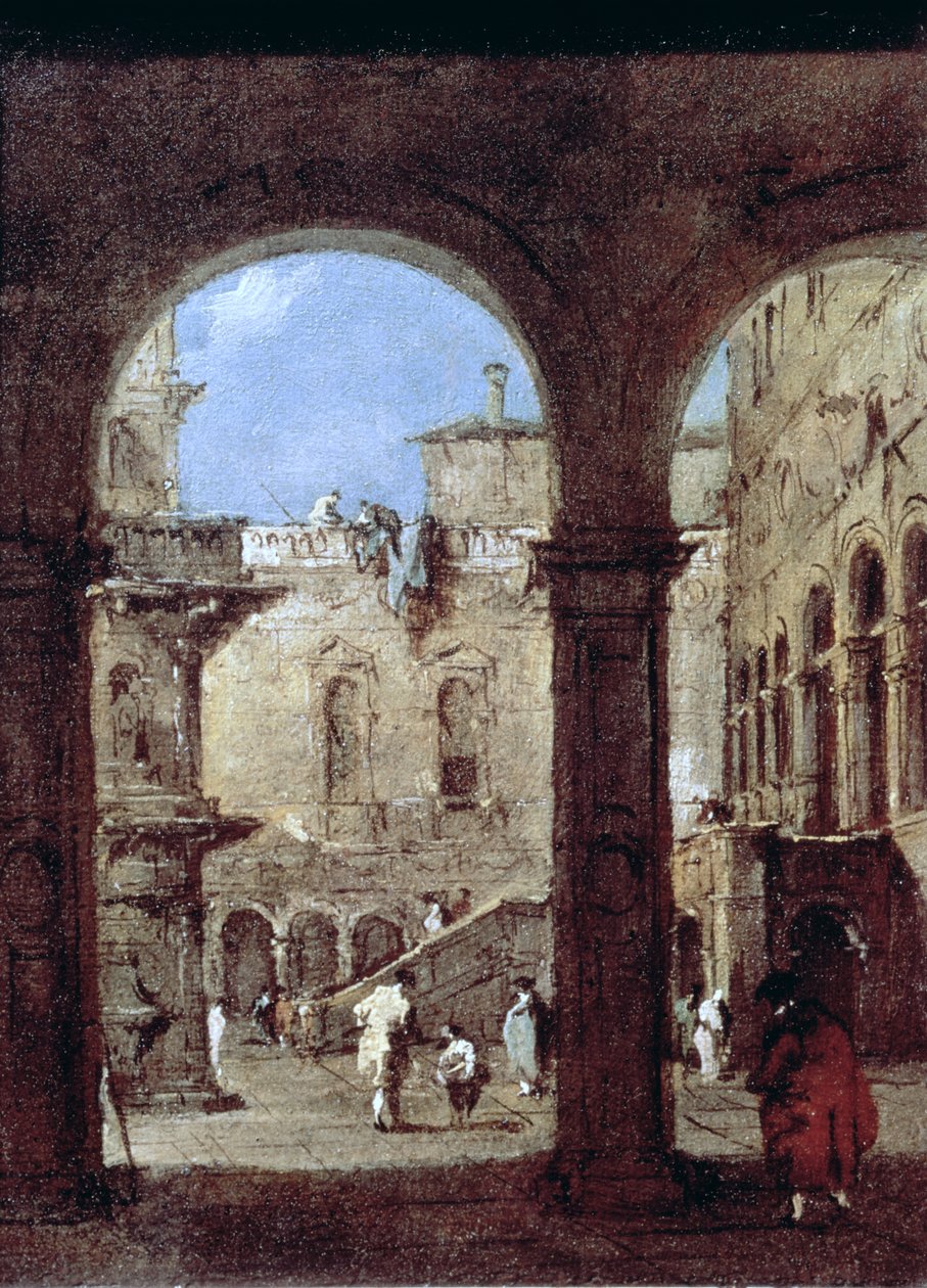 आर्किटेक्चरल काबिलियो, c.1770 द्वारा फ्रांसेस्को गार्डी