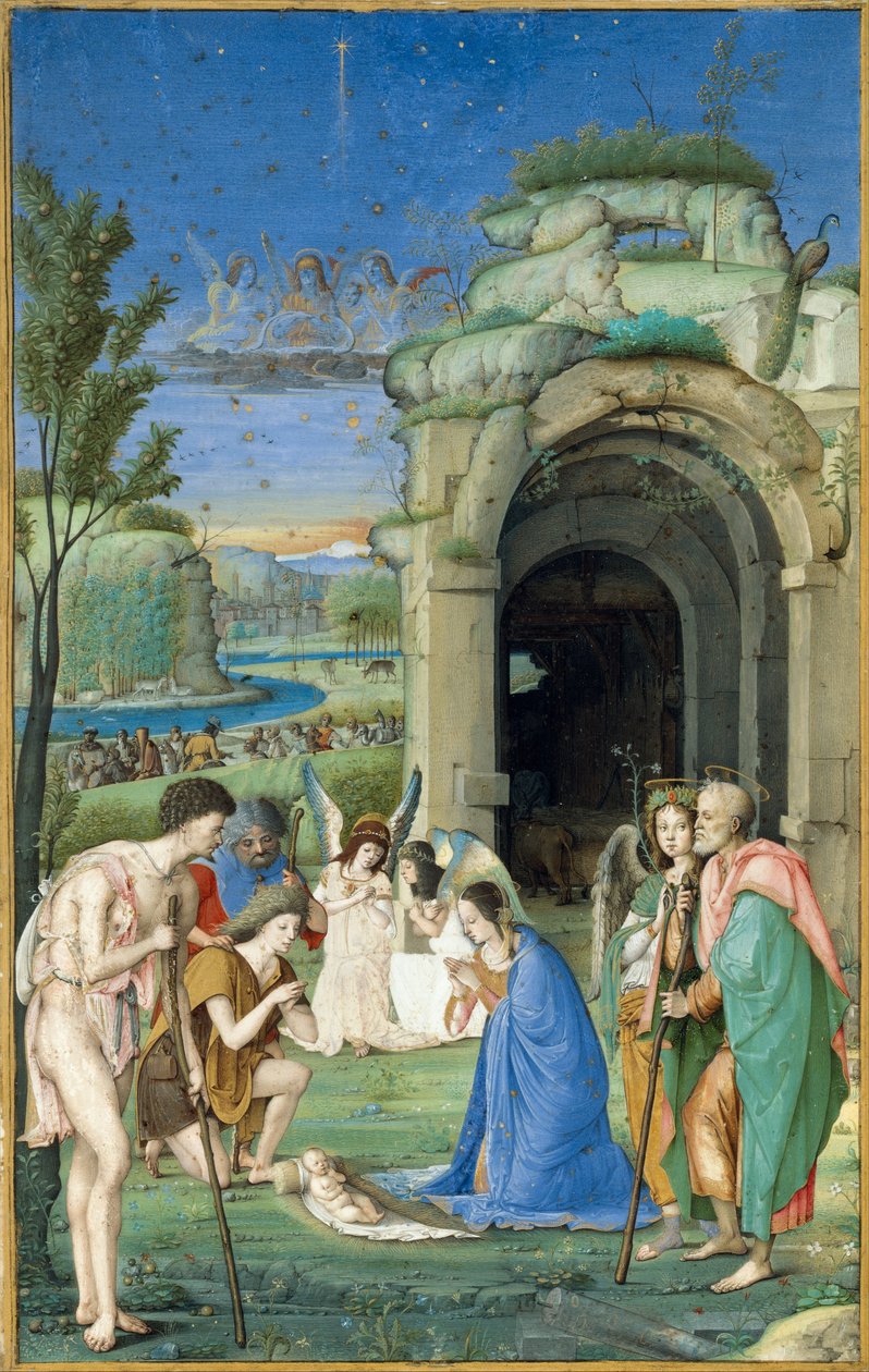 चरवाहों की आराधना, c.1500 (चर्म पर सोना और सोना) द्वारा फ्रांसेस्को मर्मिटा
