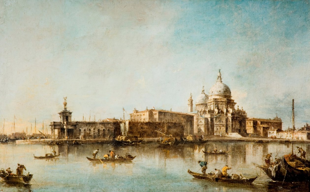 सांता मारिया डेला सैल्यूट और डोगाना, वेनिस, 1760-1790। द्वारा फ्रांसेस्को गार्डी