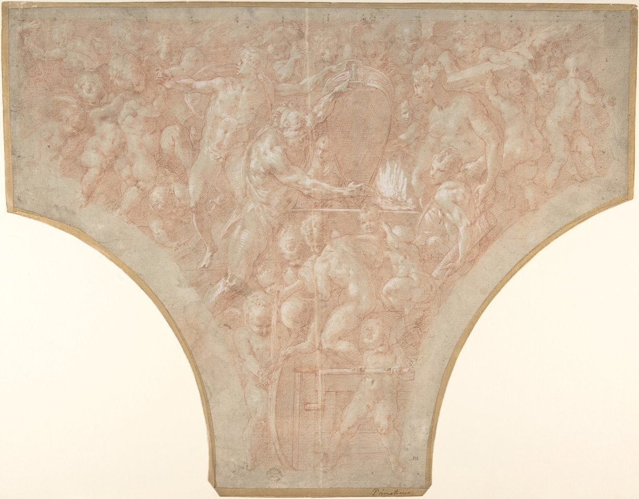 वालकैन कामदेव के डार्ट्स फोर्जिंग, 1552-56। द्वारा फ्रांसेस्को प्रिमैटिक्सियो