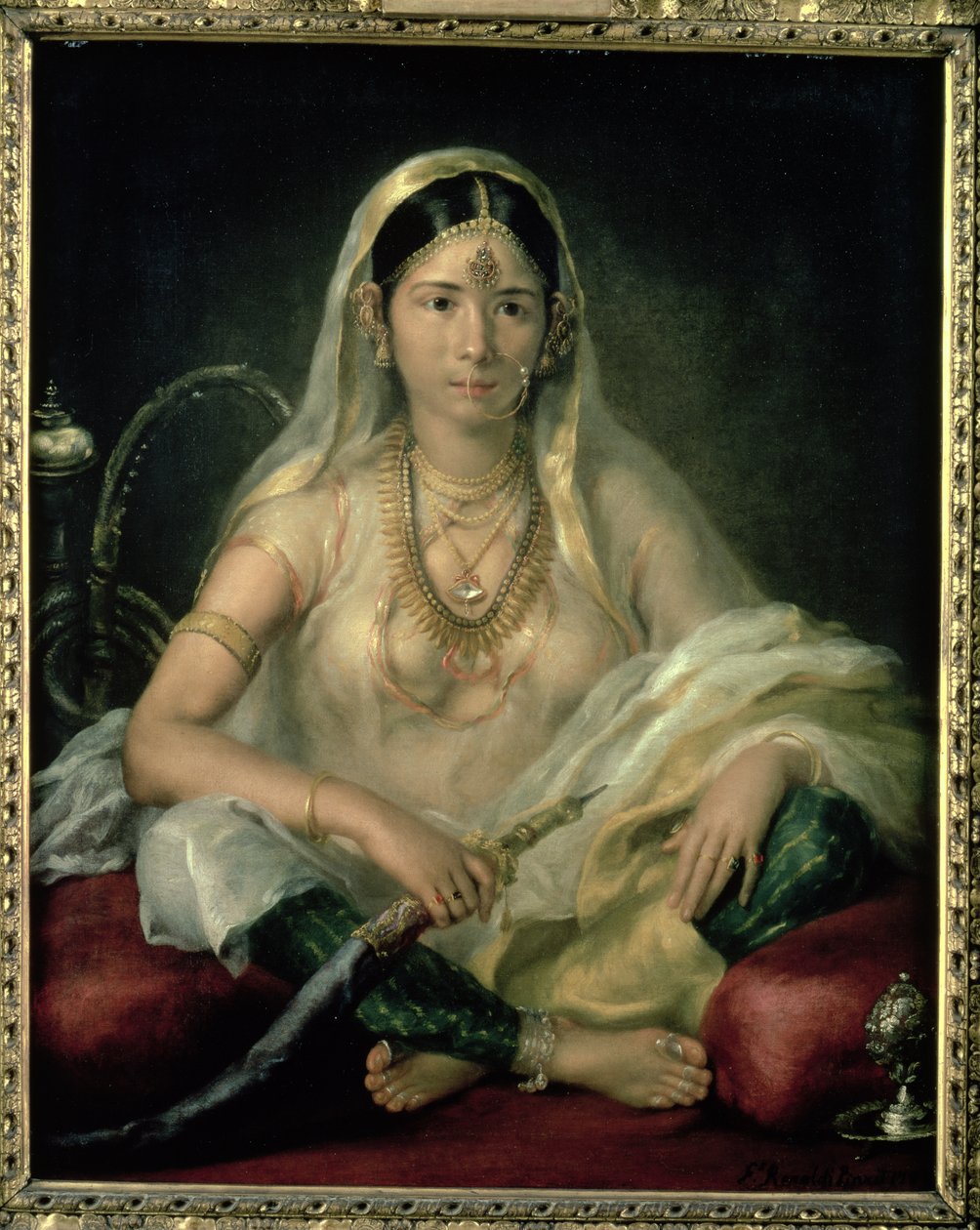 एक मोगल लेडी का चित्रण, 1787 द्वारा फ्रांसेस्को रेनाल्डी