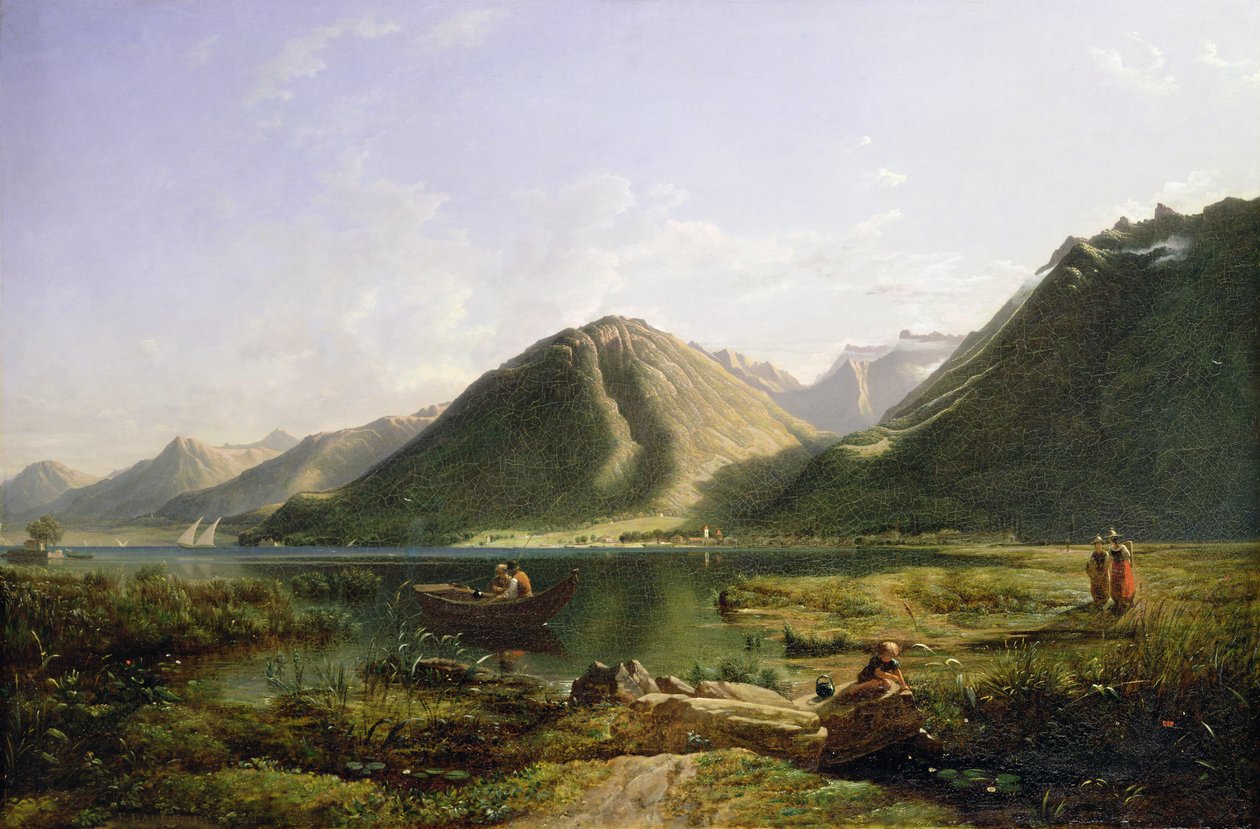 जिनेवा झील का अंत, 1835 द्वारा फ्रांसिस डेनबी