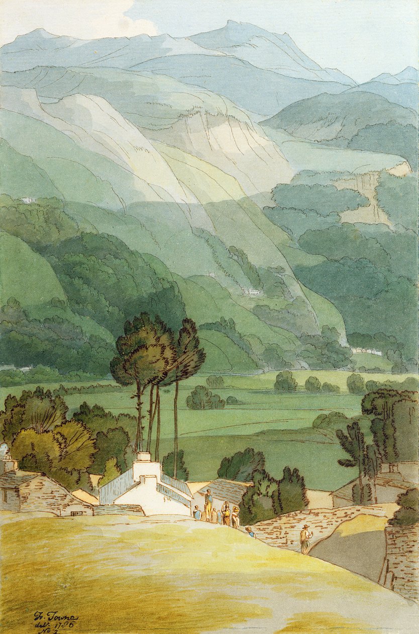एम्बरसाइड, 1786 (पेन और स्याही से ग्रेपाइट पर कागज पर) द्वारा फ्रांसिस टाउने